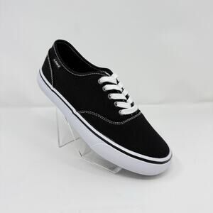 Lugz Lear Women’s Size 8 M Black White Canvas Lace Up Sneakers New